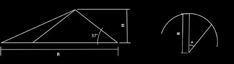 27 30 27 30 RADIAL STOCKPILING FORMULA V= 1 135 a πrh² + 16 πh³ 27 a = Angle of