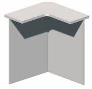 shelves in beech finish: only metal modesty panel available RECU002 RECU003 95x95x110 82x82x110 82 82 120 REBH120+fin 285 REBA080 REBA160