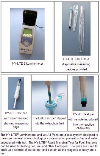 The new addition to these test kits and the one that has an approved ASTM test method (D7463) for is Hy-Lite apid Monitor Test.