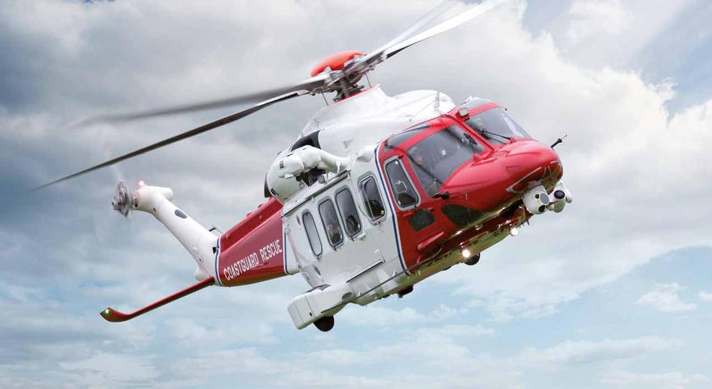 BEST PERFORMER IN ALL CONDITIONS LEADING FEATURES Belonging to the AWFamily of products the AW189 is designed for long range, all-weather SAR and MEDEVAC missions even in icing conditions, with