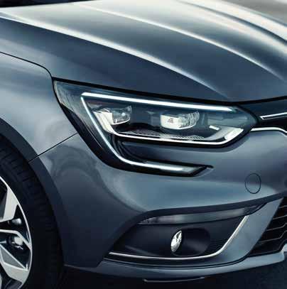 design philosophy  The bold front grille, signature LED C shape running lights and wide
