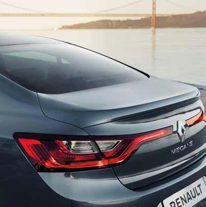 All-new Megane Sedan s seamless profile, with its accentuated shoulders and subtly flared