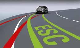 2. 3. 4. 5. 6. 1. ESC (Electronic Stability Control): With an ASR traction control system and CSV understeer control, your Mégane s stability is a priority in difficult road conditions. 2.