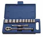 20 12 PIECE 1/2" DRIVE SOCKET AND DRIVE TOOL SET 50667-12 Point Compact Case Tool Set, SAE 50667 List Price:
