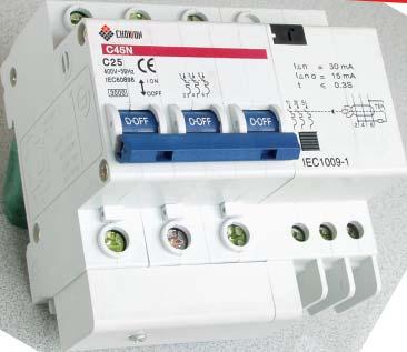 When somebody gets an electric shock or the residual current of the circuit exceeds the fixed value, the RCBO can cut off the power within the time of s automatically to protect the personal safety