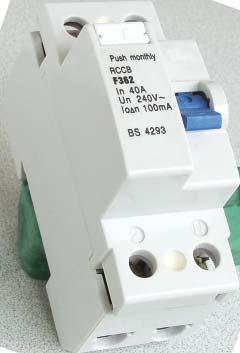 and 3 phase 400V 50/60Hz. RCCB is not suitable for use on DC pulse system.