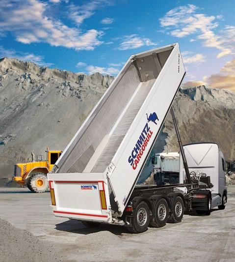 The external pendulum tailgate is the right choice for frequent partial unloading of bulk goods.