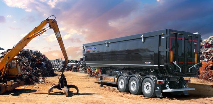 20 S.KI Tipper Semitrailer Solid Quality Down to the Last Detail. Our S.KI SR 9.6 and 10.5 Volumes with Rounded Steel Body.