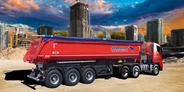 23 S.KI Tipper Semitrailer When You Want to Move Mountains. S.KI 24 3AT 9.6 with Rounded Steel Body.