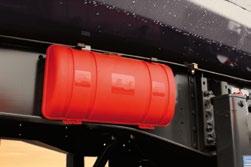 tools are always at hand. The water tank mounted on the l-beam can hold 30 litres.