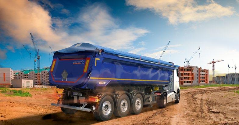 5 S.KI Tipper Semitrailer Your Trailer is as Efficient as You Want it to Be. Our Light Rounded Steel Body Handles Every Demand.