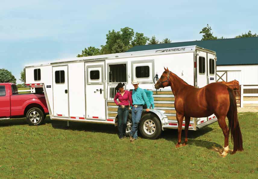 LEGEND HORSE TRAILERS Super tough and rich with features, the Featherlite Legend Edition captivates the most discerning horse owners.
