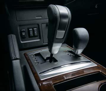 Illuminated meters and leather-wrapped controls are all ergonomically arranged and