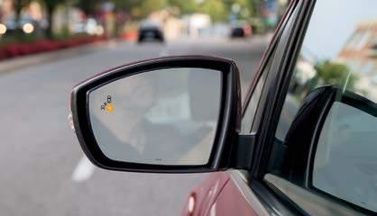 The 4 cameras in each sideview mirror, along with the front and back relay fullcolor images (including a bird s-eye view) to the Split-View Display.