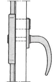 When the key is turned, the cylinder automatically springs out and opens the lock.