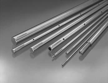 Thomson RoundRail Linear Guides and Components Length Tolerance Thomson 60 Case shafting can be cut to your specified length.