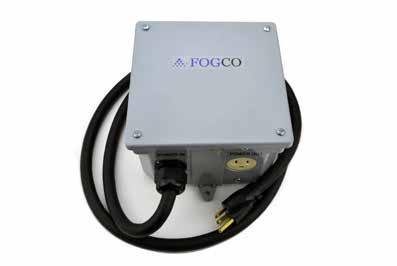 UNIVERSAL REMOTE CONTROL The Universal Remote Control (URC) with transmitter and wireless receiver allows automated operation of a fog system up to 150 away and plugs into standard 15 or 20 amp