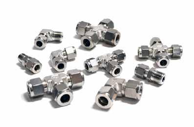 STAINLESS STEEL COMPRESSION FITTINGS The Fogco line of stainless compression fittings can be used with our copper mist tubing or our stainless steel mist tubing.