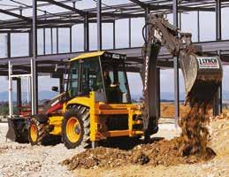 LYNCH PLANT GUIDE 9 BACKHOE LOADERS Weight Width Height Dig Depth JCB 3CX 2240 3480 4340 CAT 432 2368 3736 4422 Versatile machine, can be used as an excavator, loading shovel and light duty fork lift.