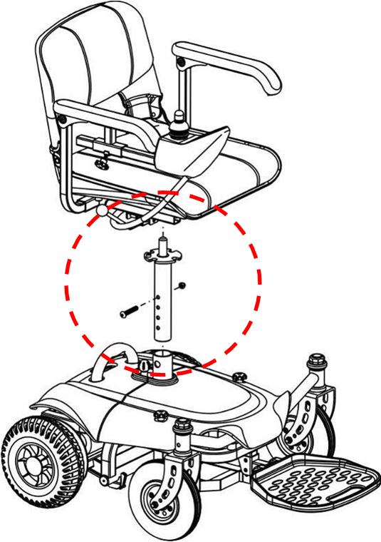 tighten the screws. SEAT HEIGHT The height of seat can be adjusted to four positions.