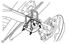 7-2 (d) Remove both rear wheels (e) Disconnect the #3 parking brake cable assembly by removing the 3 bolts and disconnect the cable from the vehicle. (Fig.