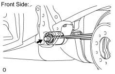 (j) Remove and discard rear bump stop. (k) Remove the nut, washer and bolt from the front side of the OE leaf. (Fig. 7-6) Fig.