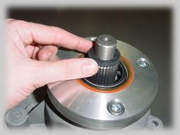 Install the rubber star washer supplied in the