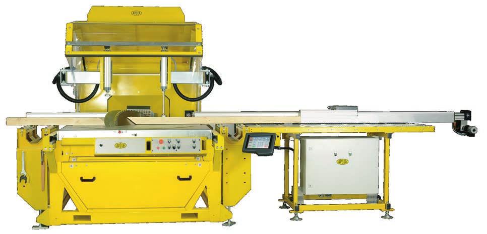 AVOLA GAMA 65 K3 Revoving cross cut saw with NC programming system Fuy automatic circuar saw for positioning and controing via touchscreen with ength measuring system EXENSO COMFORT (Pusher system)