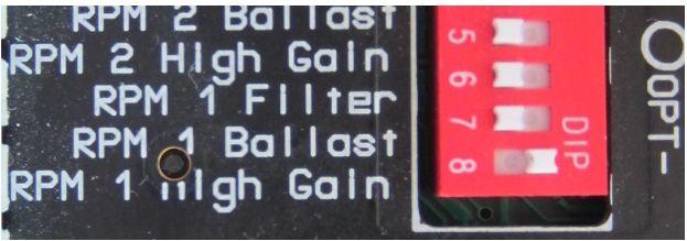 Note that the two magnetos are connected to the appropriate RPM inputs with a recommended 10KΩ (10.