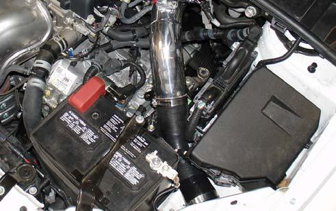 Periodically, recheck the alignment of the intake system and make sure there is proper clearance around and