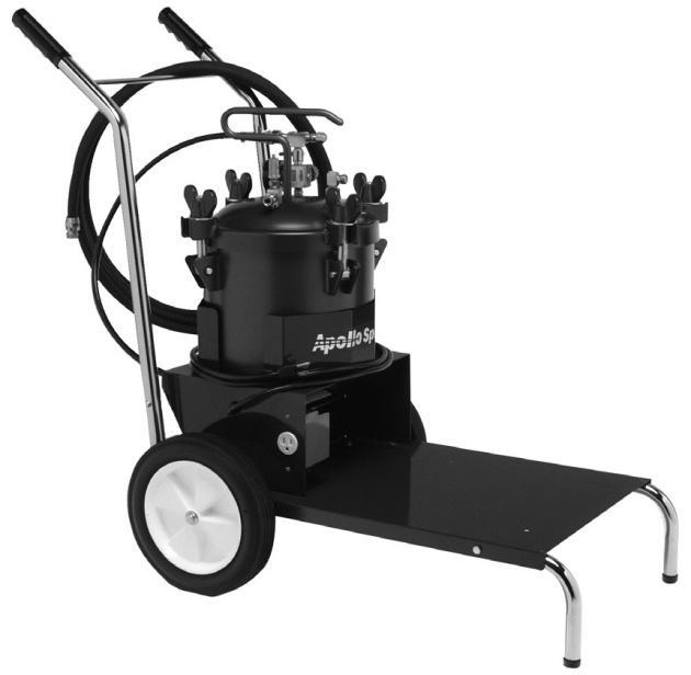 10 Genuine Apollo Accessories 4500 2 Quart (2 Liter) Fluid Feed System #A4500 4550 Mobile Cart and Fluid Feed System #A4550 Designed to be used with Apollo turbine systems: Models Power-3, Power-4,