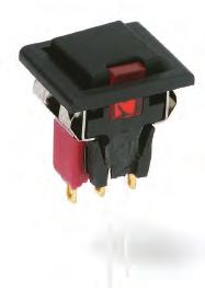 J85 8020 Series Snap-acting Momentary Switches CTUTOR SNP-IN FRONT MOUNT SNP-IN WITH FRME ND LED CTUTOR OR PLUNGER PNEL MOUNTING * CP COLOR LED COLOR FRME COLOR * Increase this dim. to.620/.