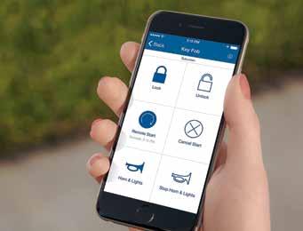 Use the OnStar RemoteLink 2 mobile app to start or turn off the engine and lock or unlock the doors from almost anywhere you have cell service.