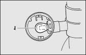 Remove the turn signal lens by removing the screws. 2. Remove the defective bulb by pushing it in and turning it counterclockwise. 3.
