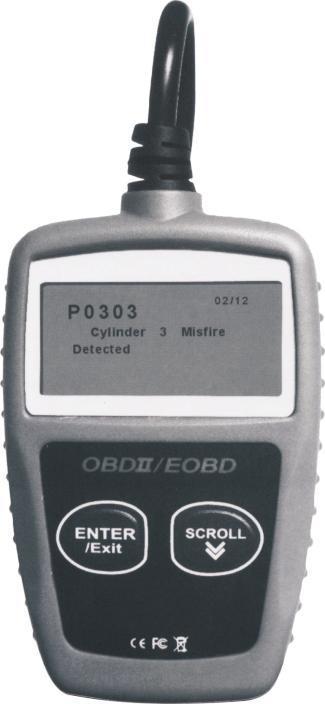 3. Using the Code Reader 3.1 Tool Description 1 2 Maxiscan 3 4 1 2 3 4 OBD II CONNECTOR -- Connects the code reader to the vehicle s Data Link Connector (DLC.) LCD DISPLAY -- Indicates test results.