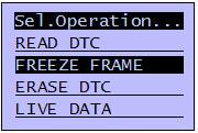 26 3.5 - FREEZE FRAME When an emission-related fault has occurs, certain vehicle conditions are recorded by the on-board computer. This information is referred to as Freeze Frame data.
