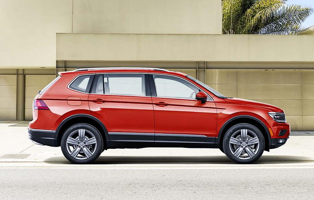Model Line-up Trim / Color 2018 Tiguan S FWD and S 4Motion 17-in. alloy wheel, Montana (silver) Composition Color w/ 6.5-in.