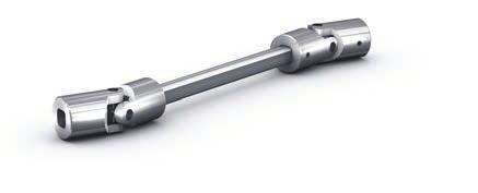 Single universal joint Double universal joint Drive shaft Two universal joints with a profile shaft as a connector