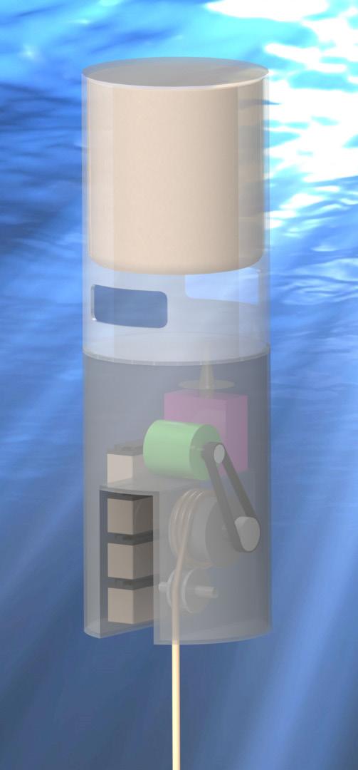 4. APPLICATIONS SUBMERGED CONFIGURATION PTO unit made subsea grade and system submerged for complete invisible operation The production force of a subsurface system is the pressure difference