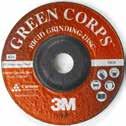 2mm 27 6,650 XC991078376 3M Green-Corps Rigid Grinding Discs Constructed with 3M s premium Cubitron abrasive mineral, these Inox discs are designed to provide superior cut rates and life.