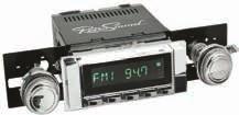 AUDIO Ken Harrison AM FM Stereo Radios Features: Auxiliary Inputs, USB Ports, IPod Compatibility and RCA Pre-Outs Fits Virtually Any Classic Vehicle All Metal Knobs And Period Correct Mounting Kits