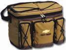 GIFTS AND APPAREL Chevy Trucks Flip Top Cooler Embroidered Chevy Trucks With Gold Bowtie 15"W x 11"H x 10"D Color: Brown Imported Quick access lid with Velcro closure, bungee cord details, structured