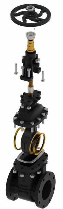 WALWORTH CAST IRON OS&Y GATE VALVES CLASS 125 DESIGN FEATURES Design in accordance with MSS SP-70 CLASS 125 Outside Screw & Yoke (OS&Y) Cast Iron Construction Bolted Body design Handwheel Operated
