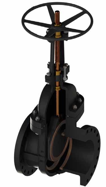WALWORTH CAST IRON OS&Y GATE VALVES CLASS 250 CAST IRON GATE VALVES HANDWHEEL WITH OUTSIDE SCREW AND YOKE (OS&Y) WALWORTH design for class 250 is based in uniform wall thickness distributed to offer