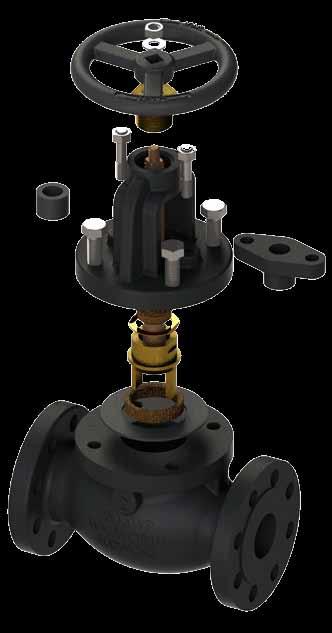 WALWORTH CAST IRON RISING STEM GLOBE VALVES CLASS 250 DESIGN FEATURES Design in accordance with MSS SP-85 CLASS 250 Rising Stem Cast Iron Construction Bolted Body design Handwheel Operated Face to
