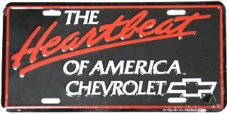 LPHB158-1 CALL Heartbeat of America Chevrolet GM Licensed LPHB158-67 $10.