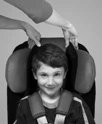 Lower head rest: Position hands on top of the very back of the head rest, push down (Fig 4.