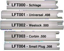 LFT002 Weslock (.500) Dia. LFT003 Corbin (.550) Dia.