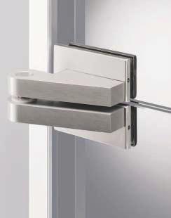EA GENERAL INFORMATION THE EXPANSIVE RANGE WITH SLIMLINE BODIES FOR OFFSET HUNG DOORS EA patch fittings are characterized by their slim, neat shape and skilful hinge design.