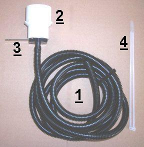 (6 feet) Flexible PVC discharge hose (coiled in box) 8.